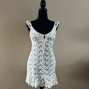 Majorelle Sunbeams embroidered dress Small